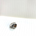 Tigers Eye Square Signet Ring