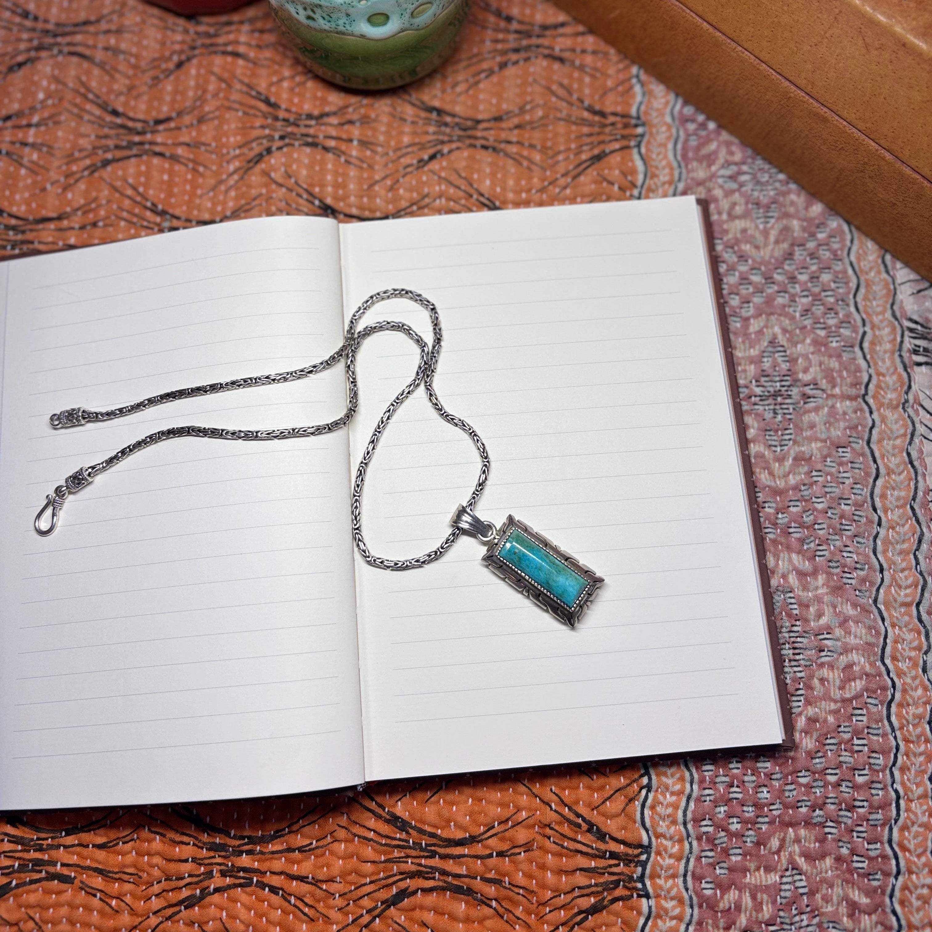 Vintage Mexican Turquoise Pendant