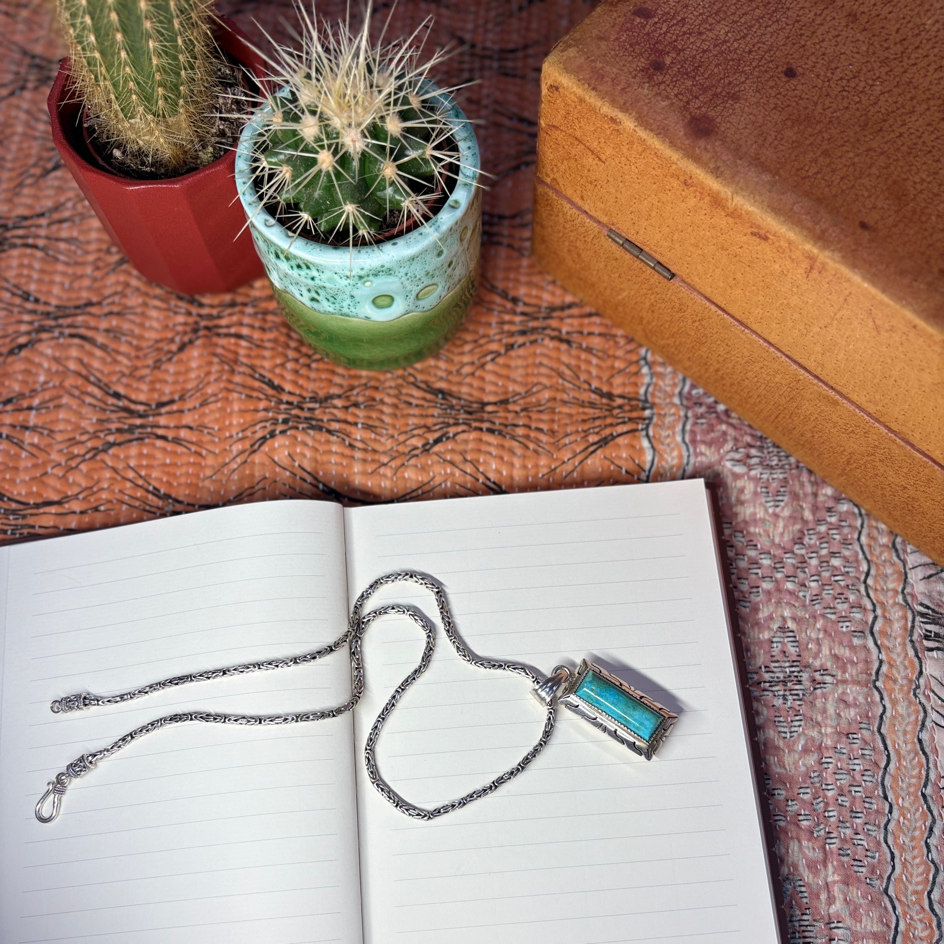 Vintage Mexican Turquoise Pendant