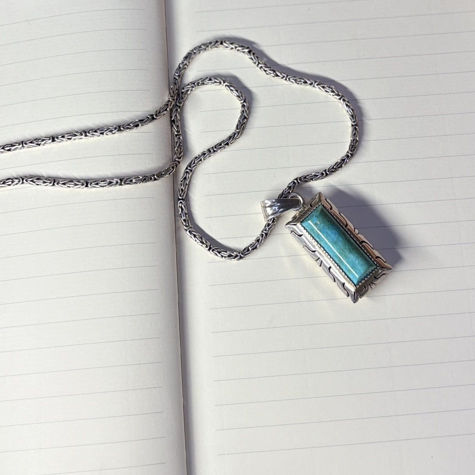 Vintage Mexican Turquoise Pendant