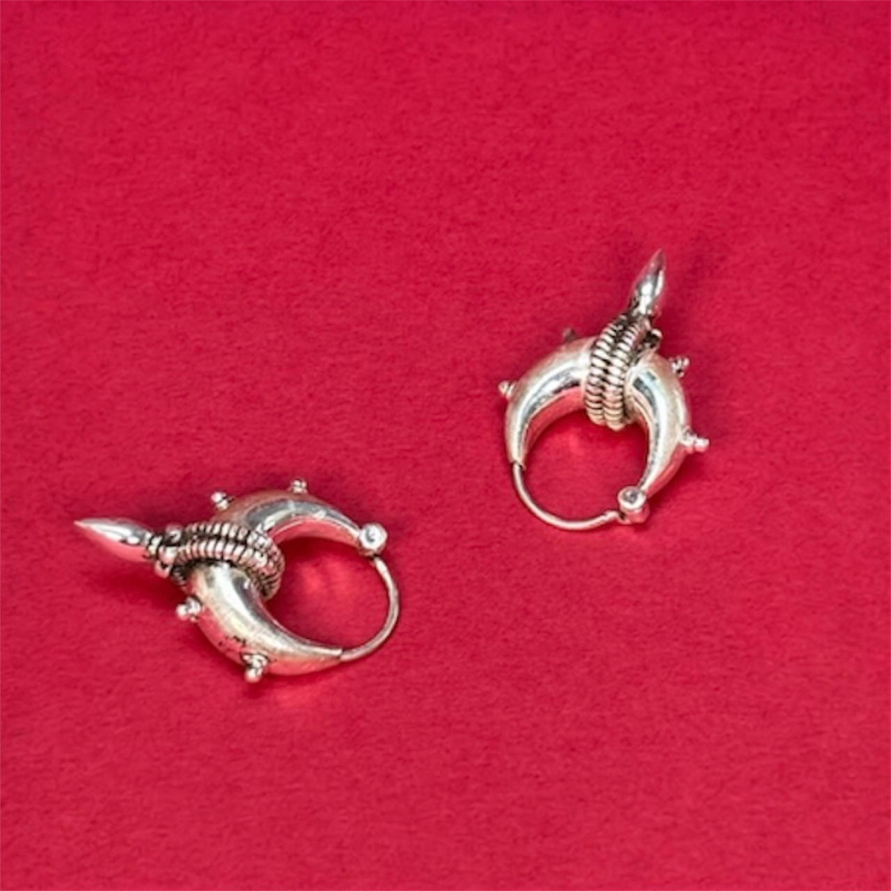 Tribal Warrior Hoop Earrings