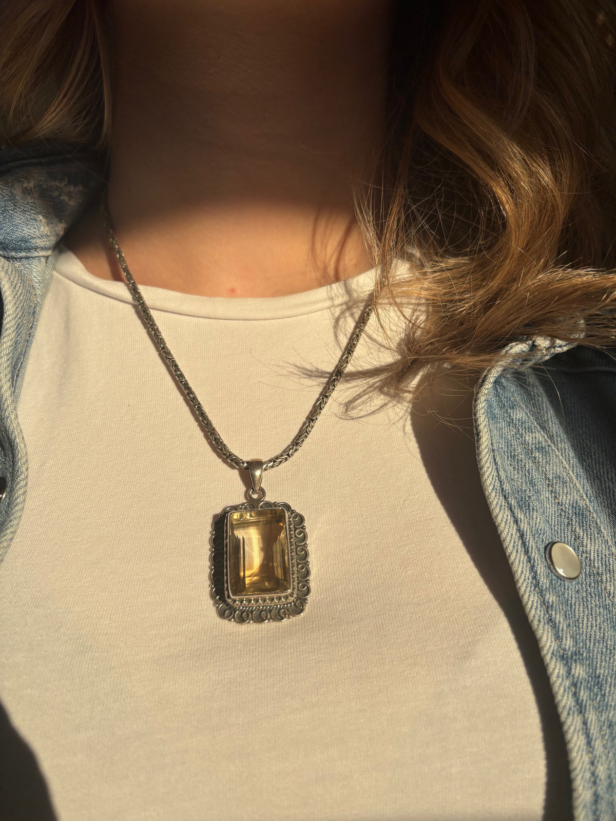 Jaipur Citrine Pendant