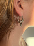 Tribal Warrior Hoop Earrings