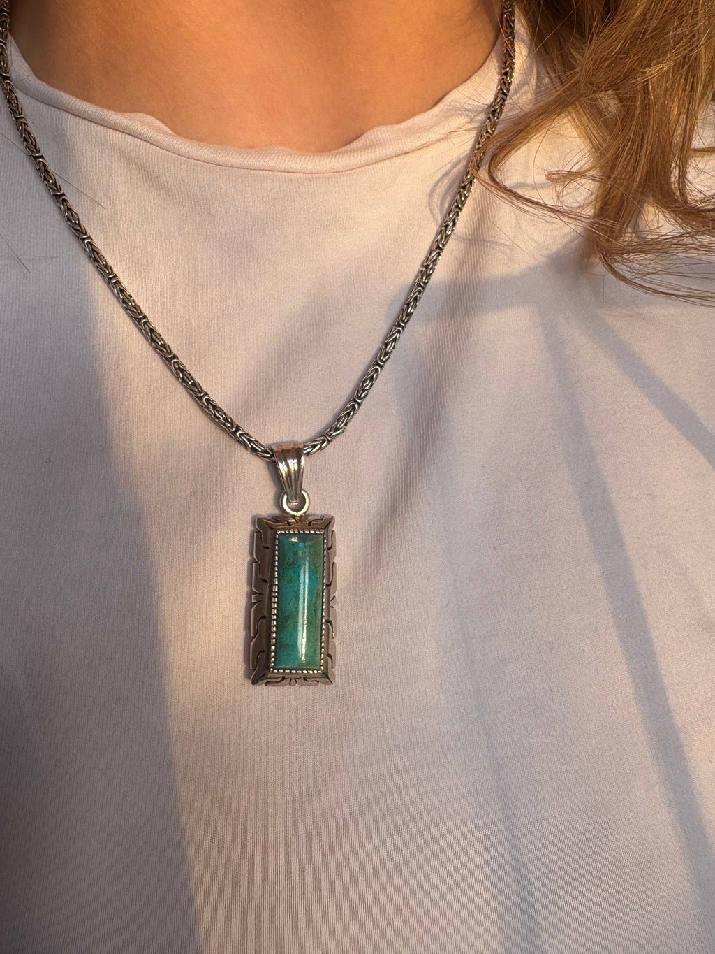 Vintage Mexican Turquoise Pendant